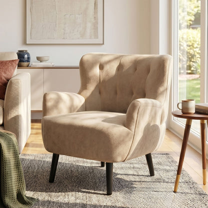 Armchair With Round Arm - Brown Noble House