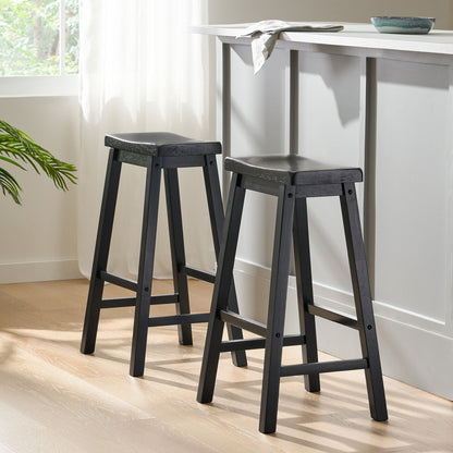 Saddle Stool - Black Noble House