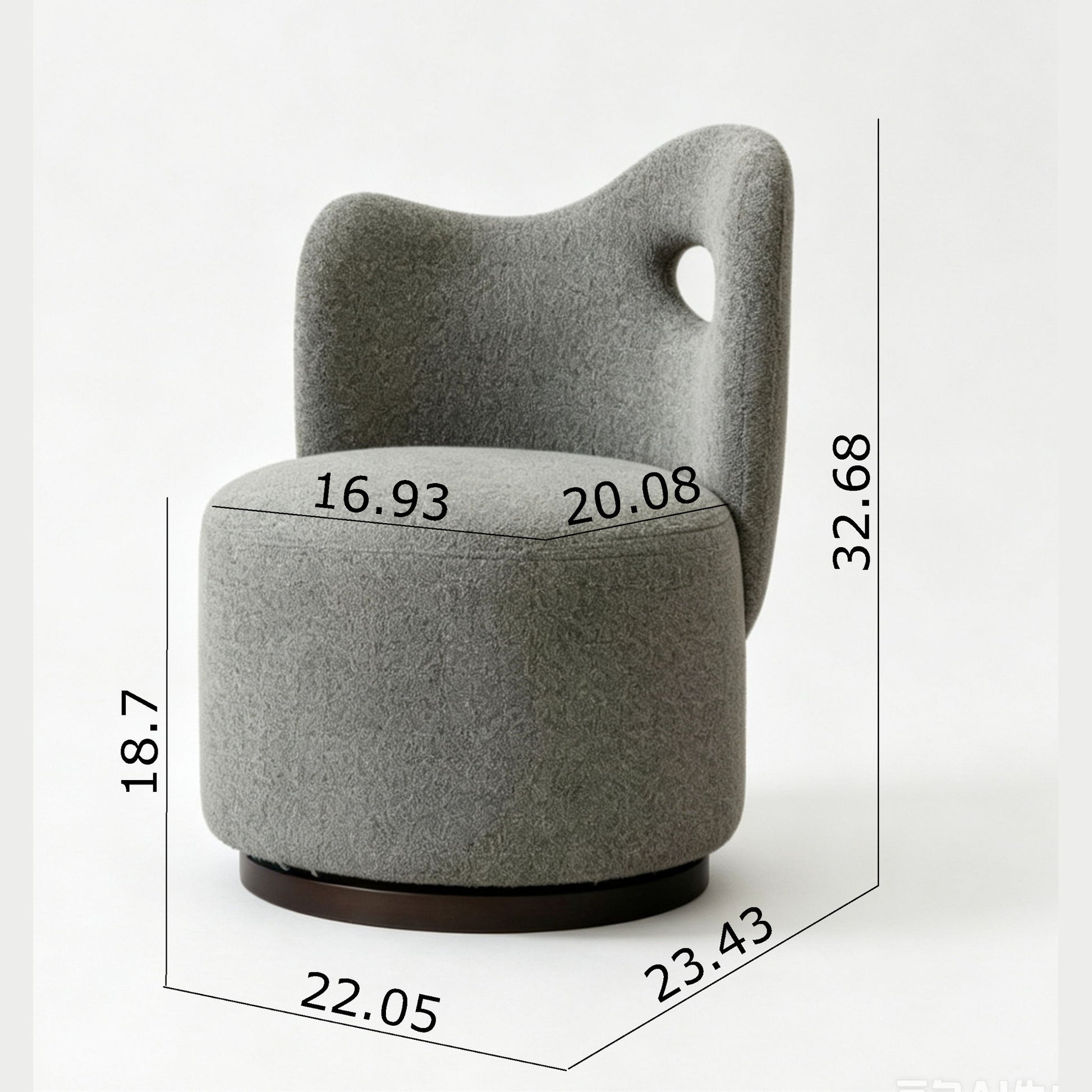 Yves - Swivel Chair - Olive Home Essentials