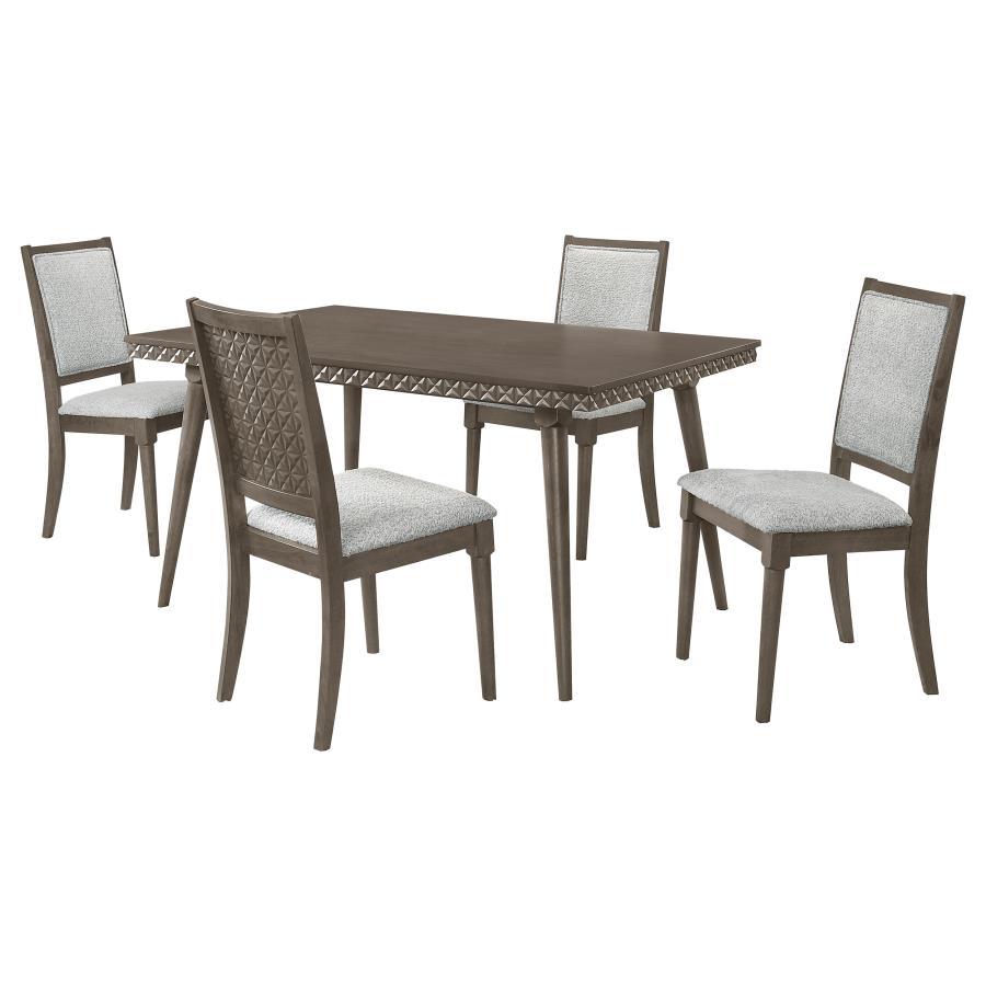 Onslow - 5 Piece Rectangular Dining Set - Dark Brown Coaster Fine Furniture