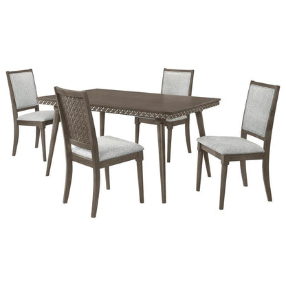 Onslow - 5 Piece Rectangular Dining Set - Dark Brown Coaster Fine Furniture