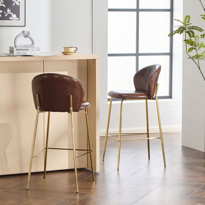 Kira - Upholstered Bar Stool (Set of 2) Noble House