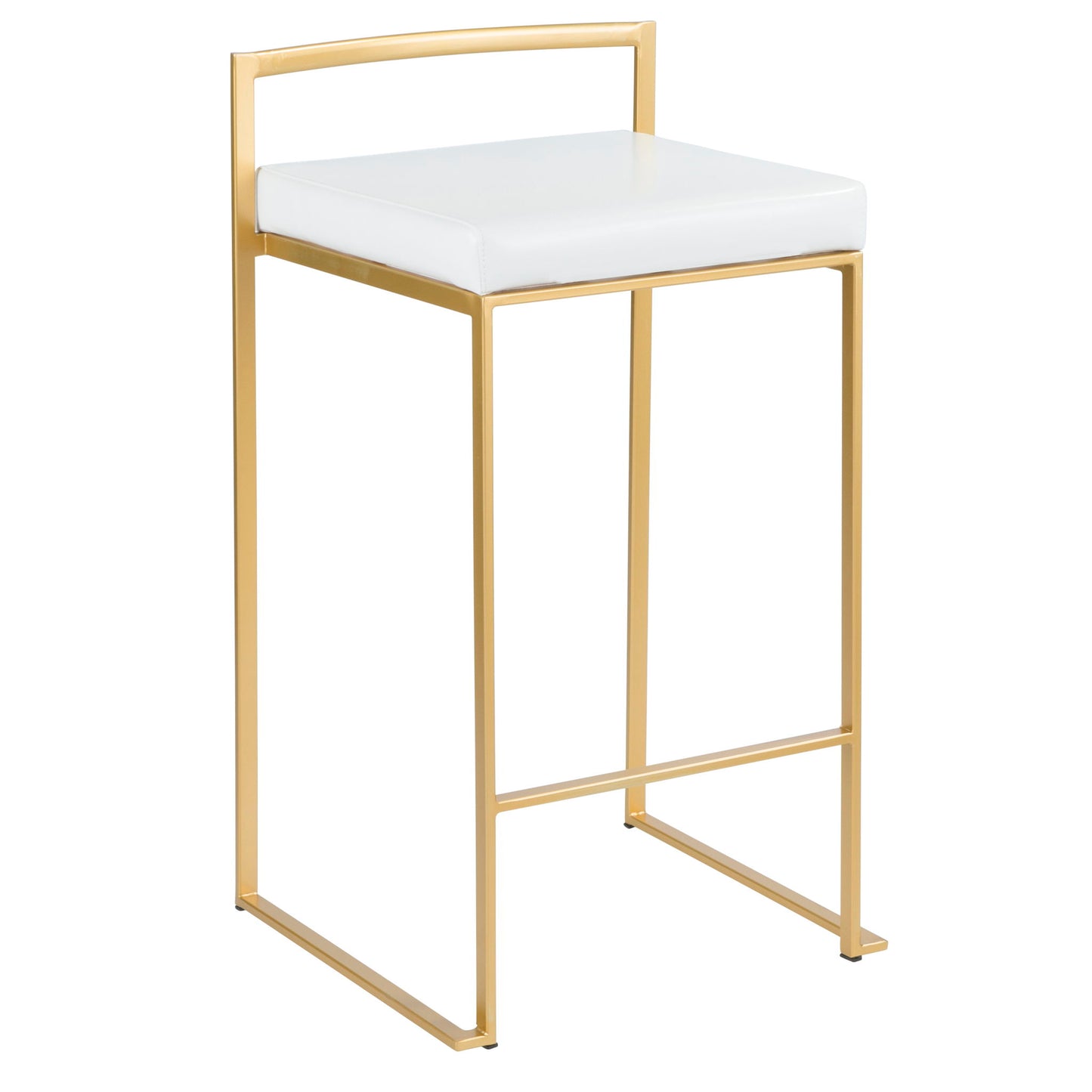 Fuji - Contemporary / Glam Design Counter Stool (Set of 2) Lumi Source