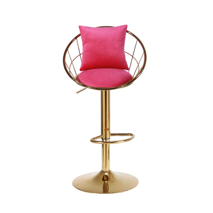Unique Design Bar Chair, 360 Degree Rotation, Adjustable Height, Suitable For Dining Room And Bar Home Essentials