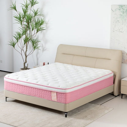 12" Hybrid Mattress With Individual Pocket Spring, Comortable Memory Foam Home Essentials