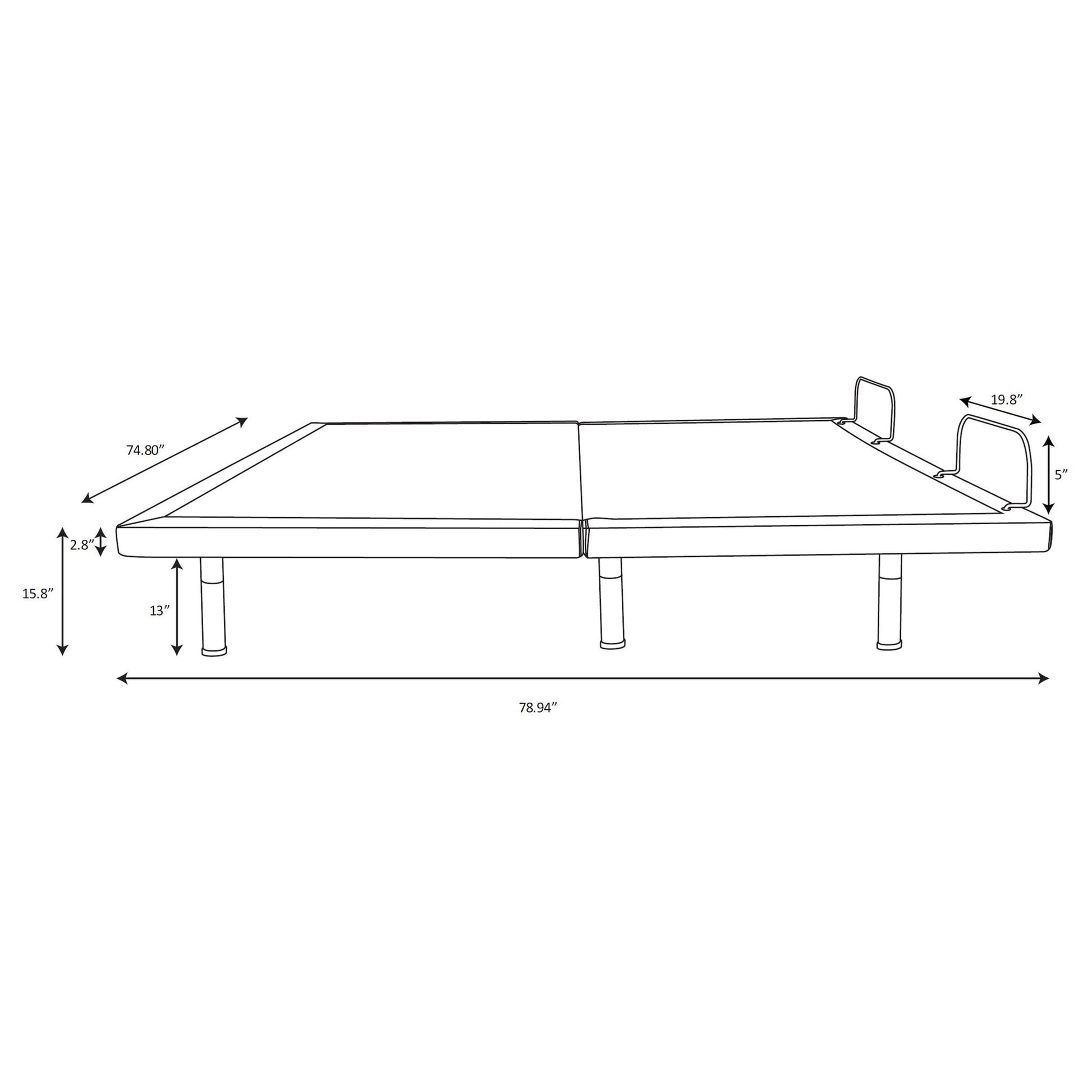 Kelven - Adjustable Bed Base With Wireless Remote And Dual Massage Motors Furniture Max