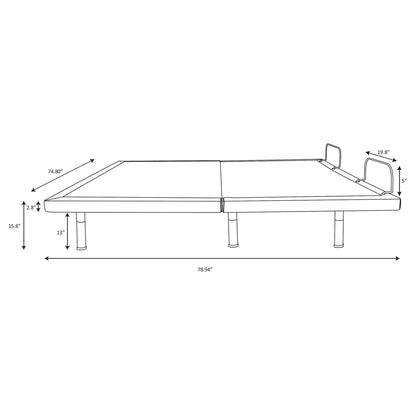 Kelven - Adjustable Bed Base With Wireless Remote And Dual Massage Motors Furniture Max