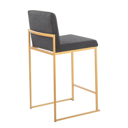 Fuji - Contemporary High Back Stylish Counter Stool Lumi Source