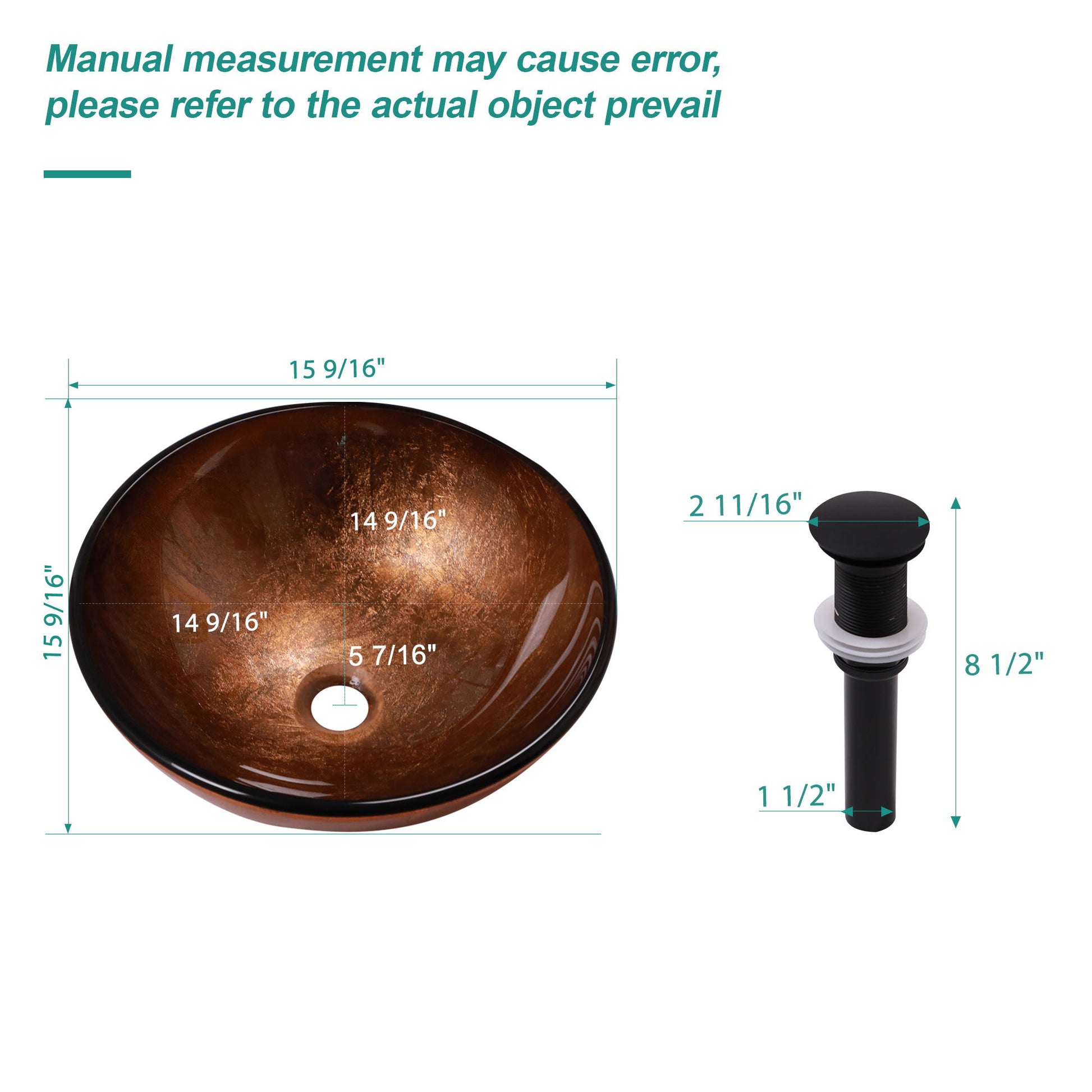 Artistic Tempered Glass Vessel Sink With Pop Up Drain Daily Nest