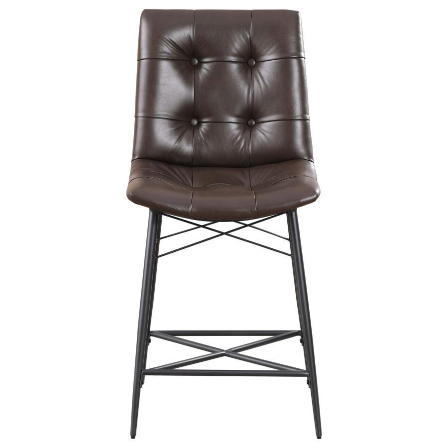 Aiken - Upholstered Tufted Counter Chair (Set of 2) CoasterEssence