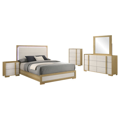 Lincoln - Bedroom Set With LED Headboard Furniture Max