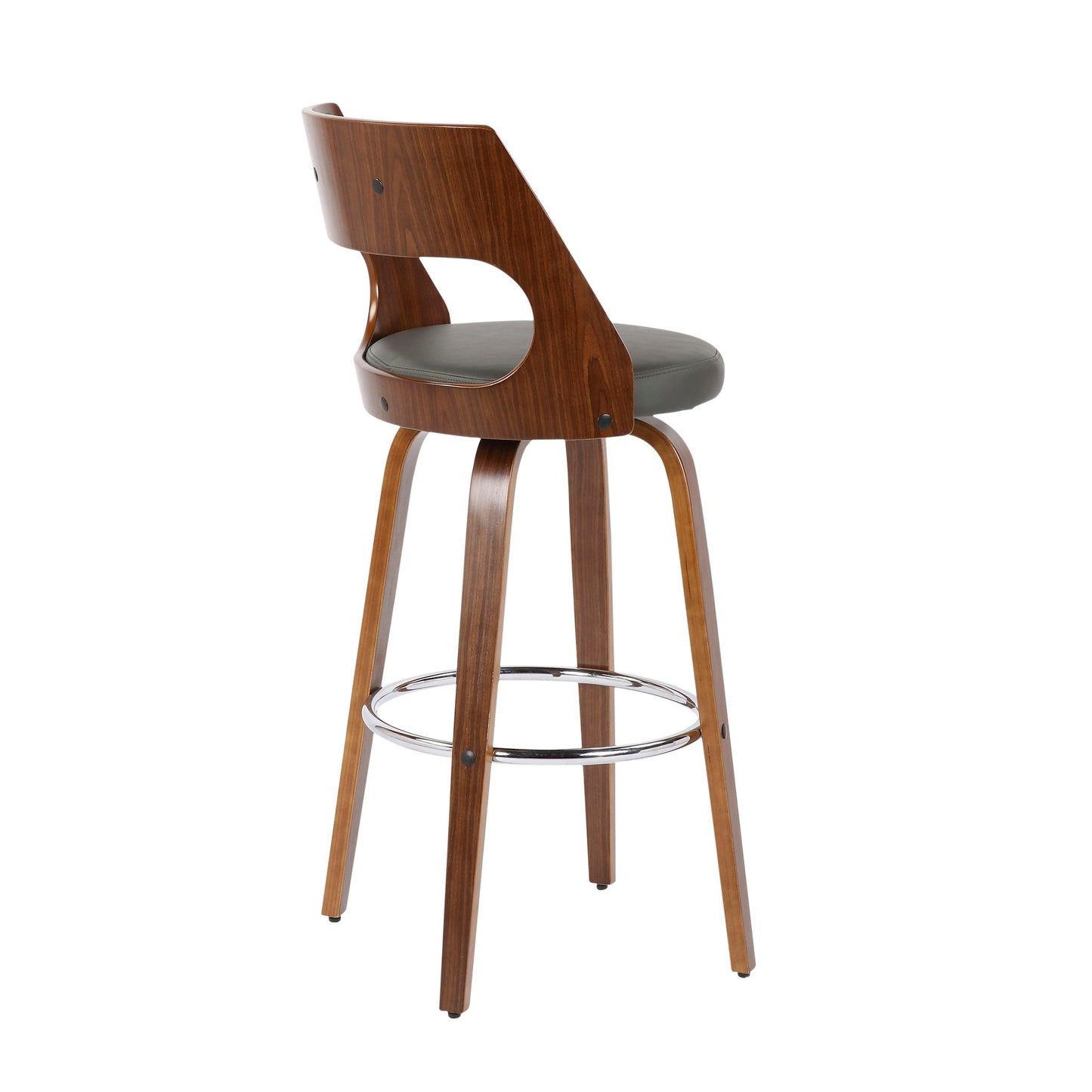 Cecina - Mid-Century Modern Barstool With Swivel (Set of 2) Lumi Source