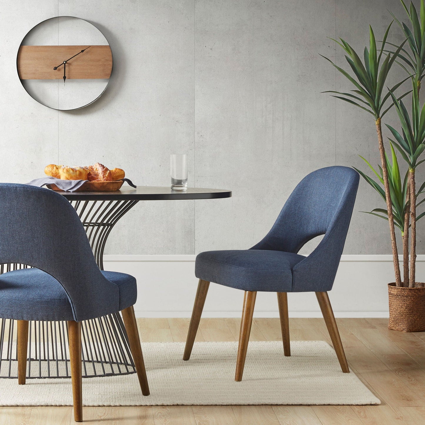 Nola - Dining Side Chair (Set of 2) - Navy INK+IVY