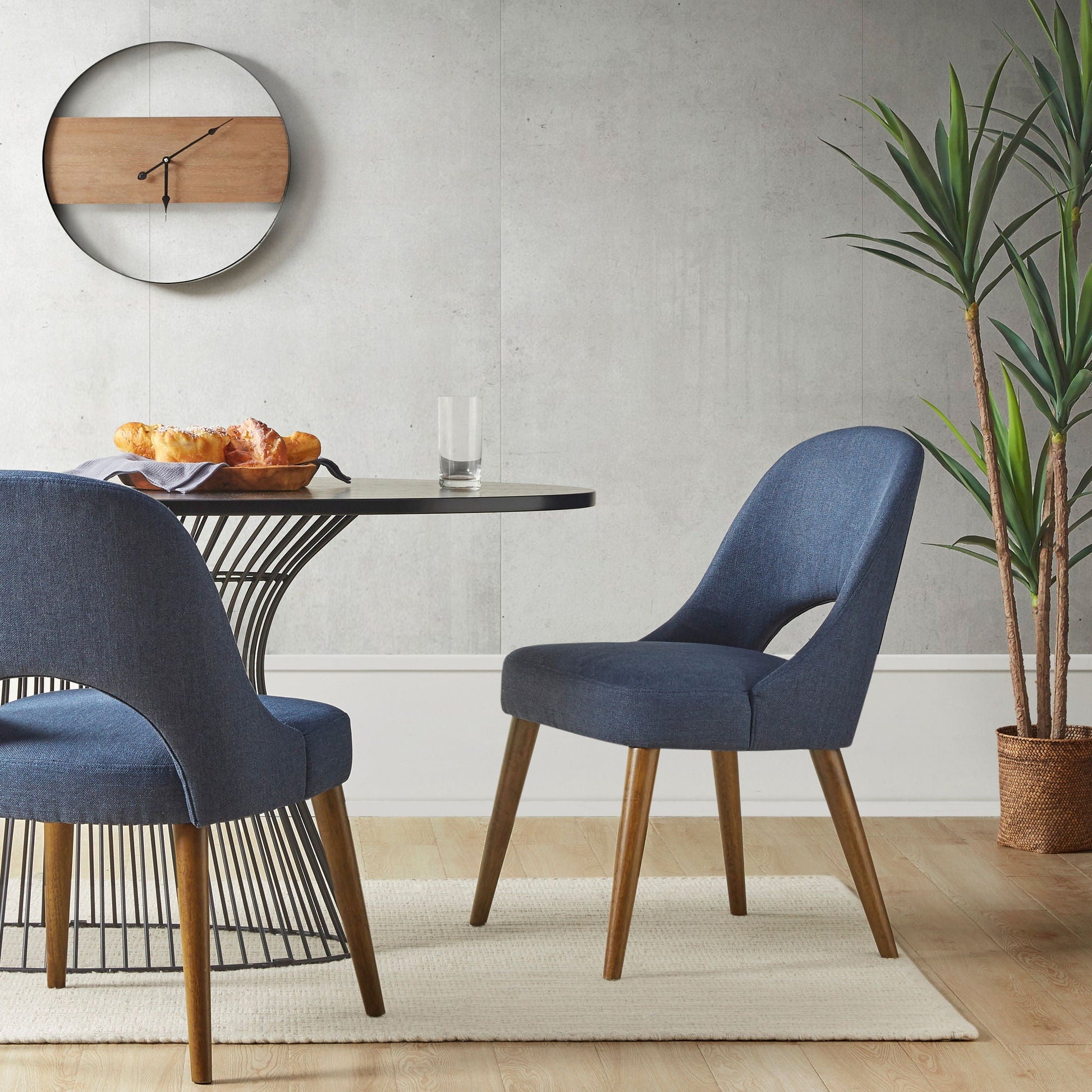 Nola - Dining Side Chair (Set of 2) - Navy INK+IVY