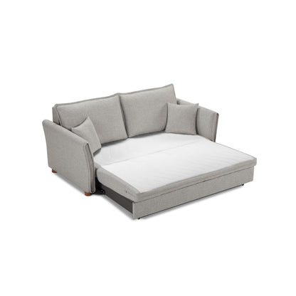 Oren - Chenille Sleeper Sectional Sofa With Storage 2 Toss Pillows - Gray Acme