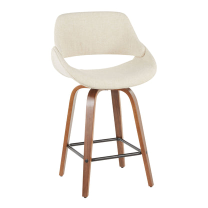 Fabrico - Mid-Century Modern, Counter Stool (Set of 2) Lumi Source