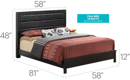 Transitional Modern Design Bed Glory Furniture