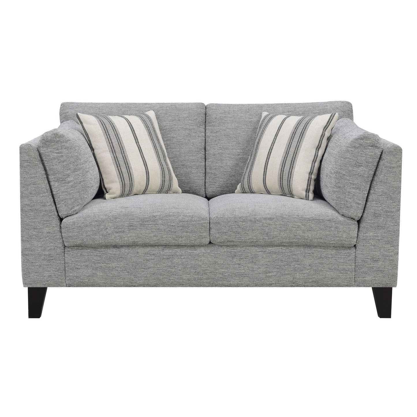 Loveseat Sofa With Upholstery - Gray Emerald Home