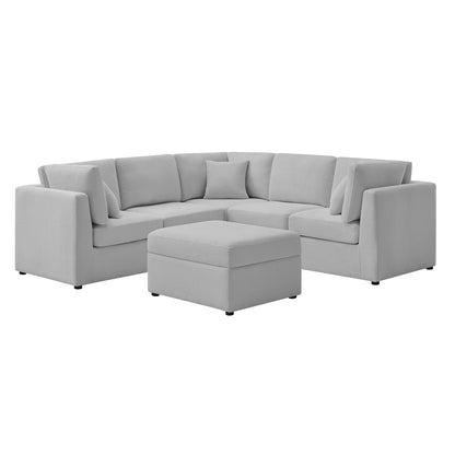Chauncy - Sectional With Storage Ottoman Ridgecrest Home