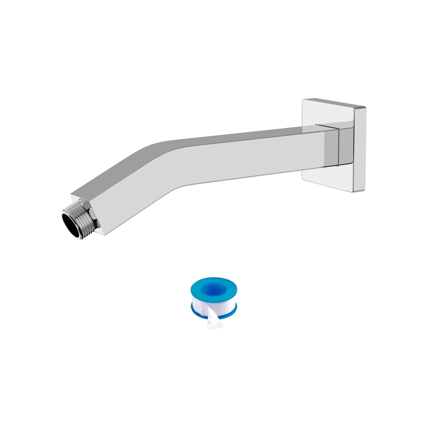 Elegant 6" Shower Arm With Flange, Stainless Steel Construction For Rain Shower Heads Daily Nest