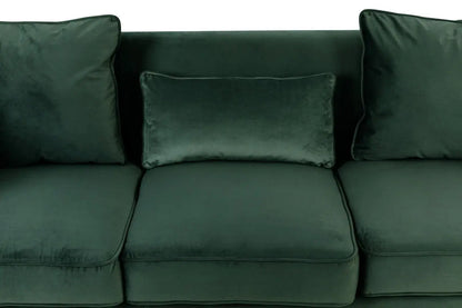 Bayberry - Velvet Sofa With 3 Pillows Lilola Home