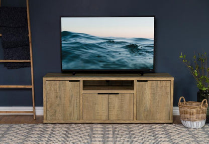 Tabby - 4 Door Engineered Wood TV Stand - Mango Coaster Fine Furniture