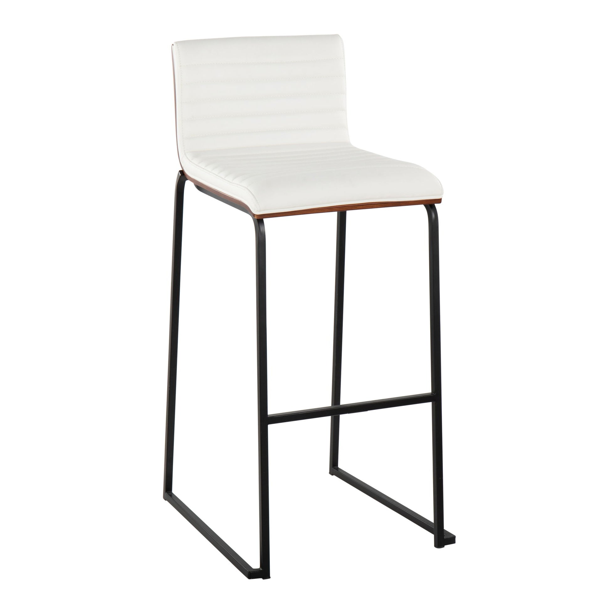 Mason Mara - Contemporary, Fixed Height Barstool (Set of 2) Lumi Source