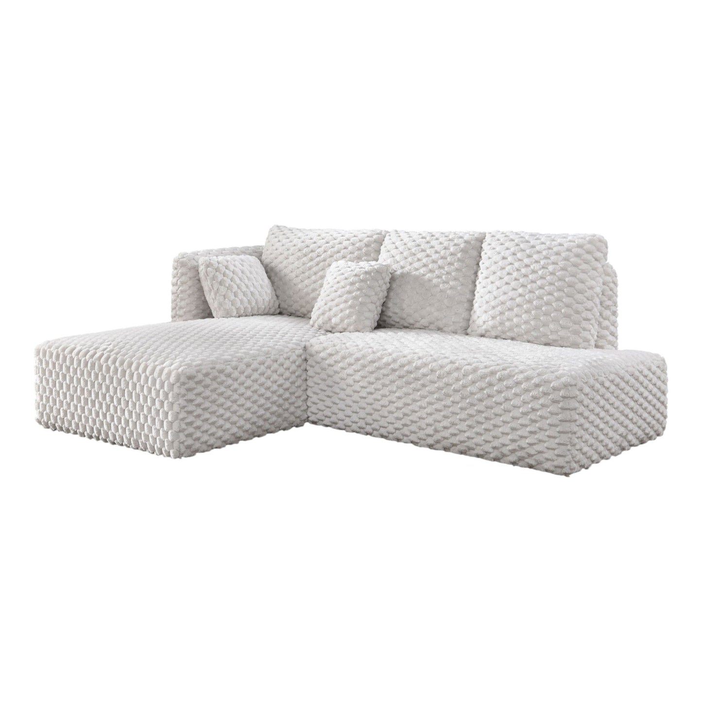 Manya - Sectional Sofa - Ivory Acme