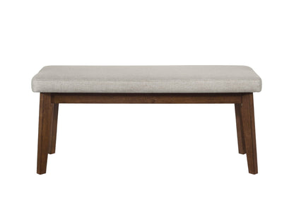 Salerno - Bench - Gray / Brown Crown Mark