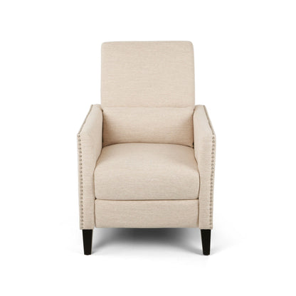 Kiersten - Contemporary Fabric Pushback Recliner Noble House