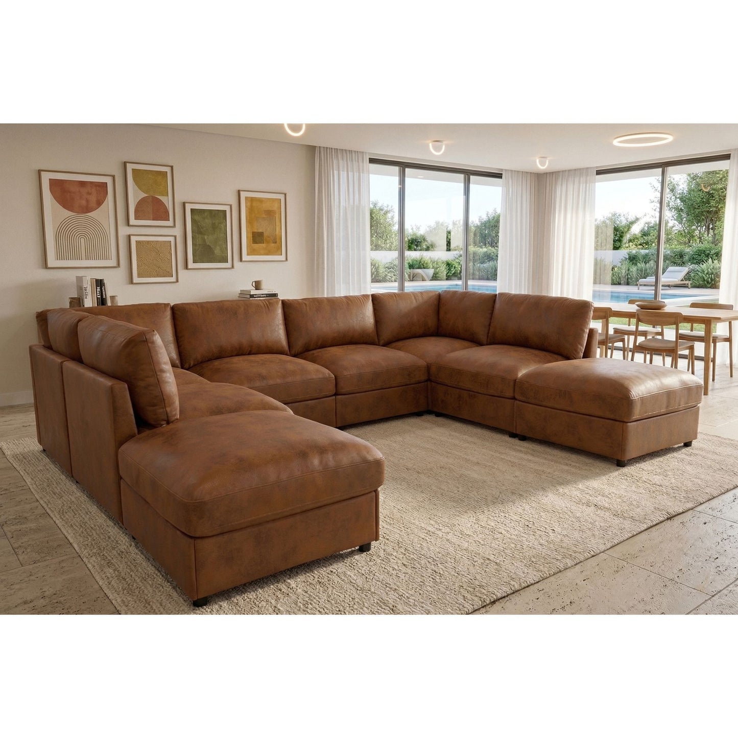 Modular Sectional With Custom Configuration Home Essentials