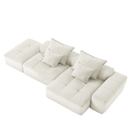 Modern Oversized Diy Combination Modular Sectional Sofa With Pillows Home Essentials