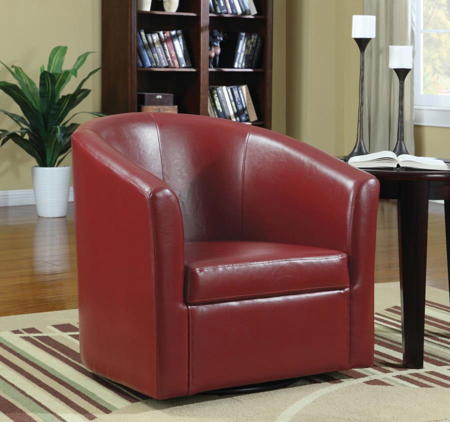 Turner - Upholstered Barrel Back Swivel Chair CoasterEssence