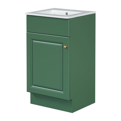 Bathroom Vanity With Sink, Cabinet With Adjustable Shelf Noble House