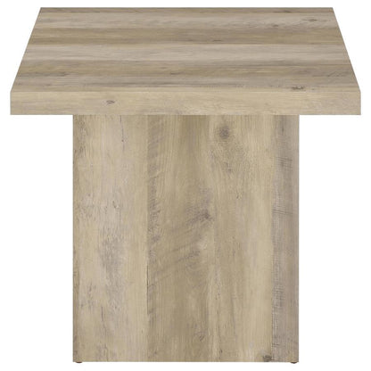 Devar - Square Coffee End Table Set - Distressed Pine Coaster Fine Furniture