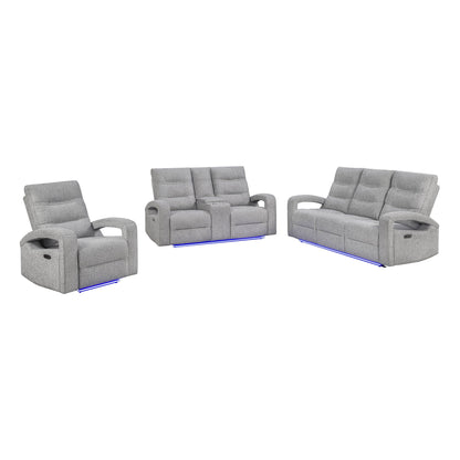 Isolde - Power Reclining Set With LED Lighting Global Furniture USA
