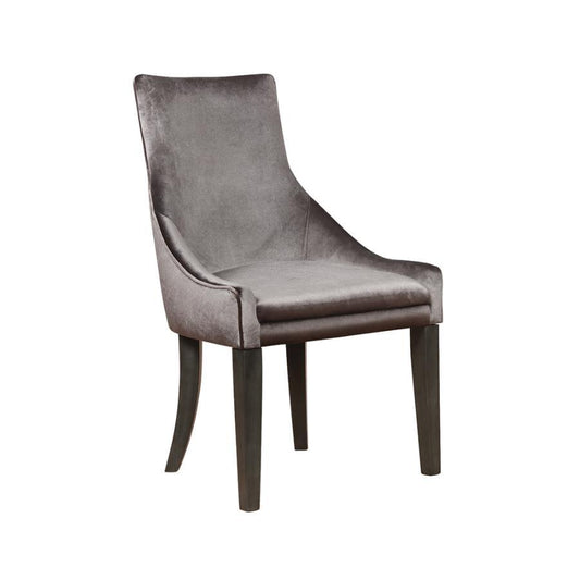 Phelps - Velvet Upholstered Dining Side Chair (Set of 2) - Gray