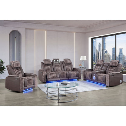 Duran - Power Reclining Set With Power Headrest Global Furniture USA