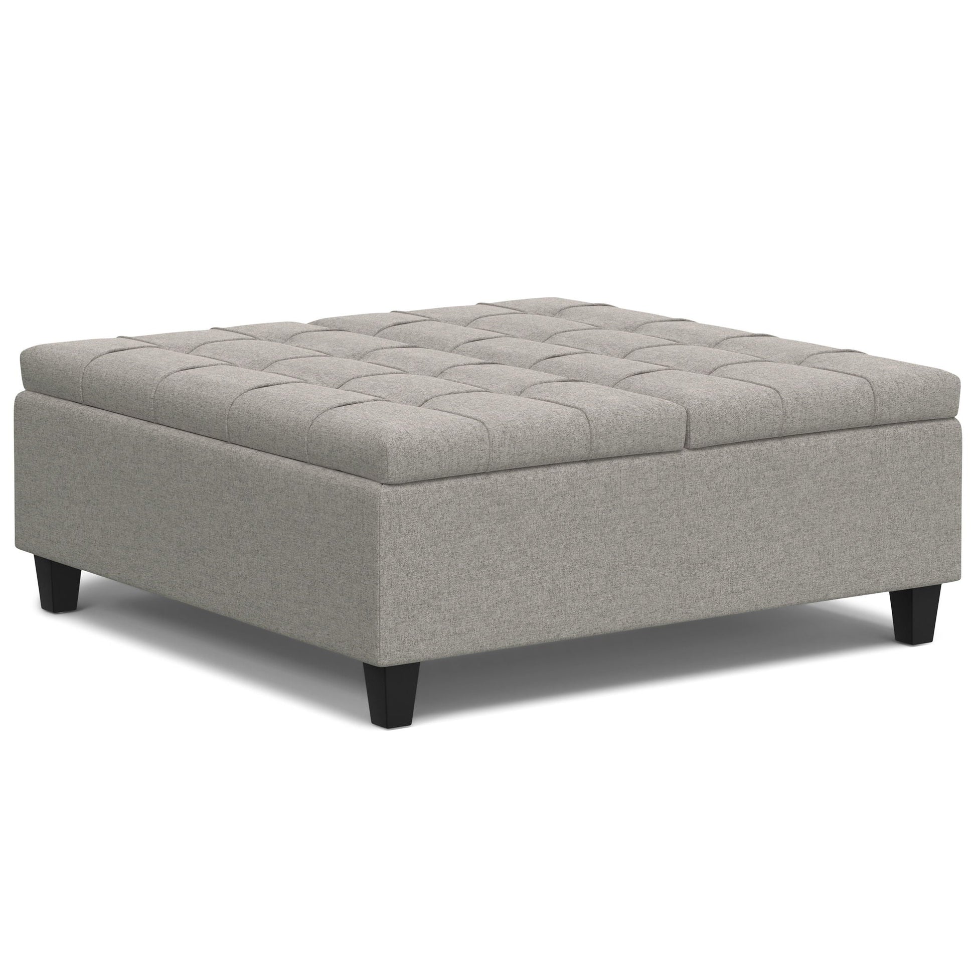 Harrison - Upholstered Coffee Table Storage Ottoman Simpli-Home