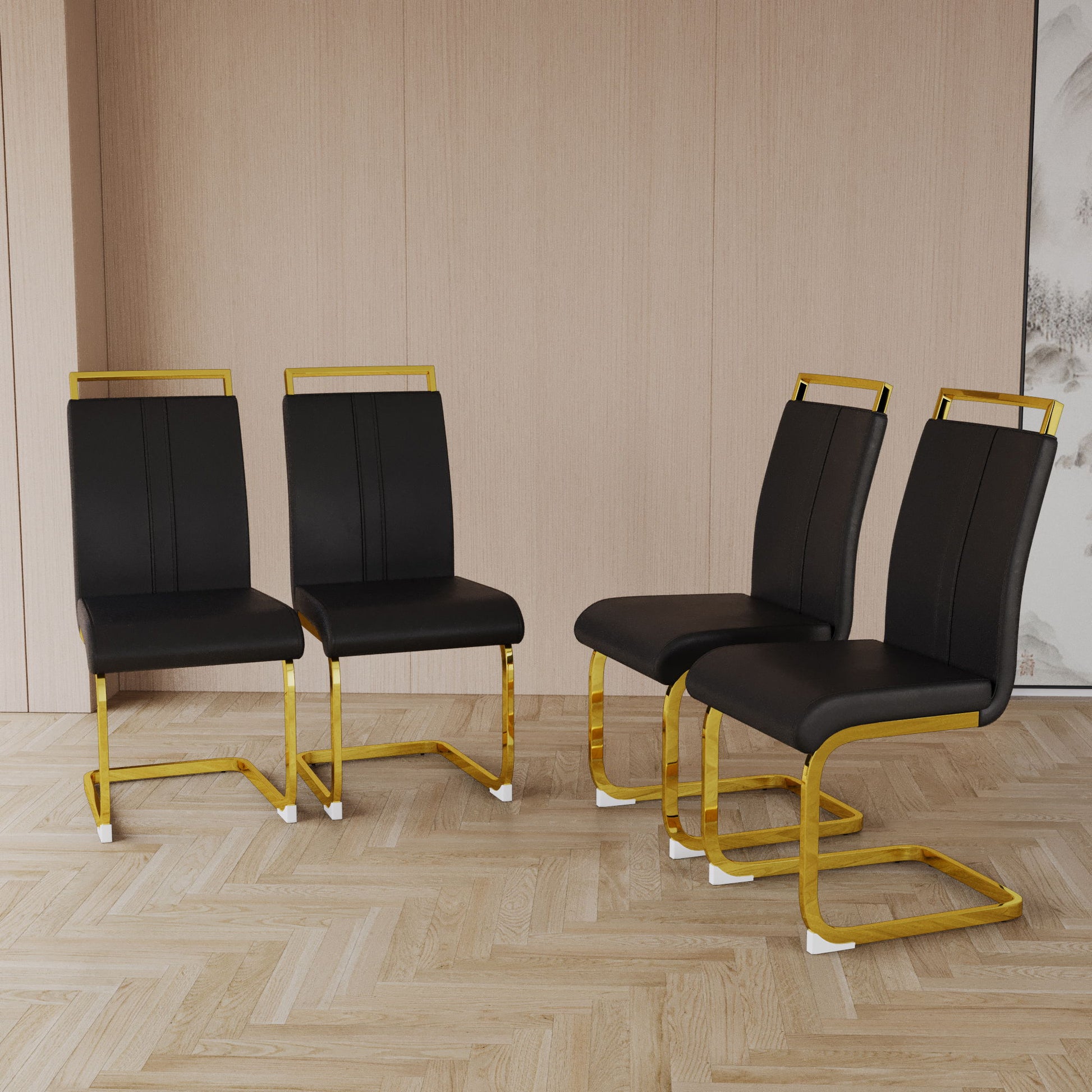 Side Dining Room Chair, Padded Seat High Back Home Essentials