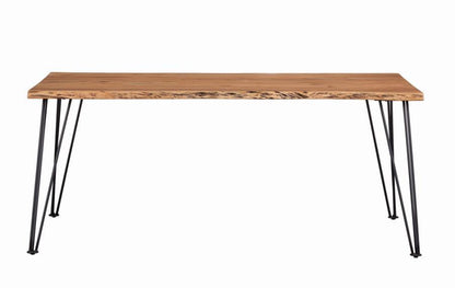 Sherman - Live Edge Dining Table - Natural Acacia CoasterElevations