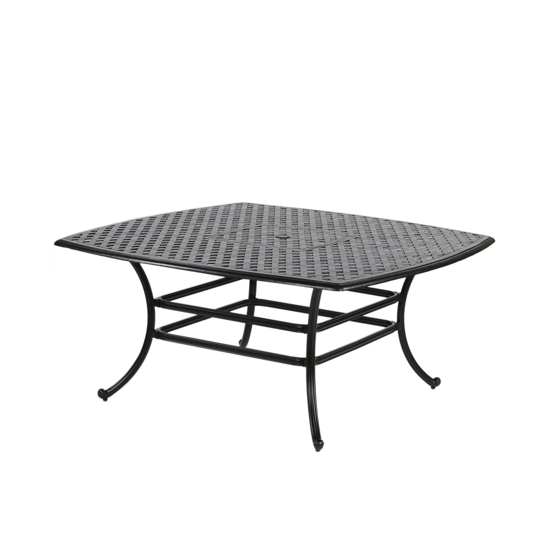 Square 63.98" Long Aluminum Dining Set Home Essentials