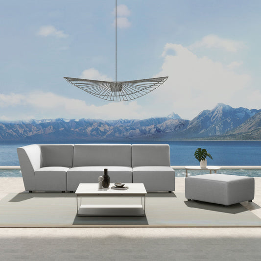 Cleo - Modular Upholstered Patio Ottoman Axroma Olefin Jennifer Taylor Home