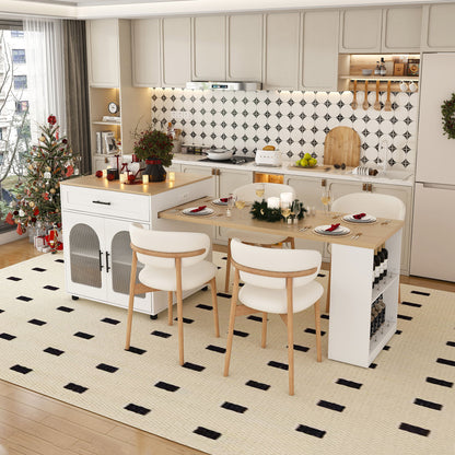 Expandable Kitchen Island With Power Outlet Home Essentials