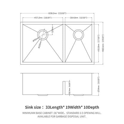 Modern Double Bowl Undermount Kitchen Sink 50 / 50 Design Stainless Steel Daily Nest