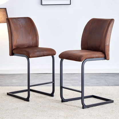 Modern Chairs With Cushions And Metal Legs (Set of 2) Home Essentials