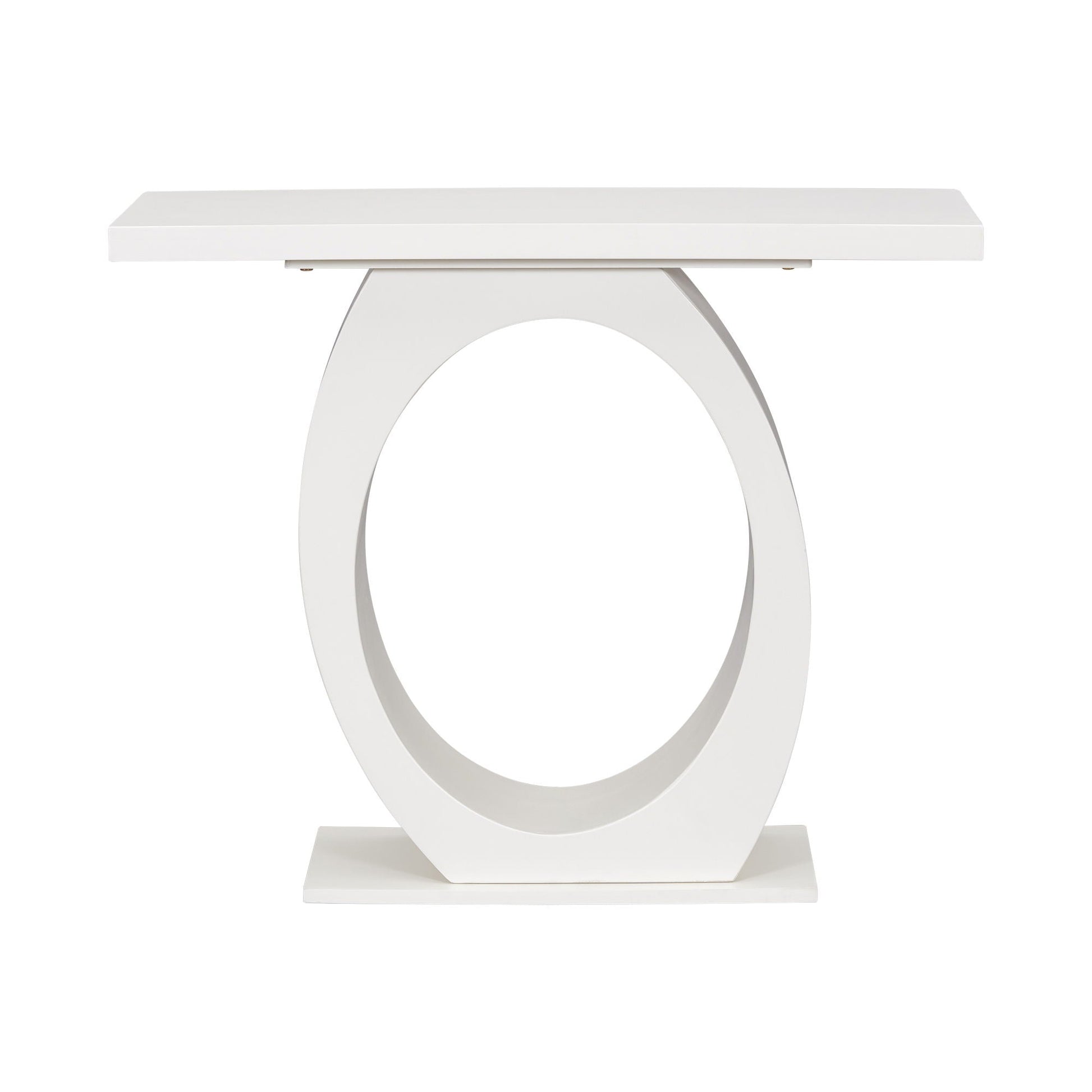 Console Table With Oval Base And Reinforced Bottom Plate Noble House