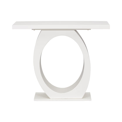 Console Table With Oval Base And Reinforced Bottom Plate Noble House