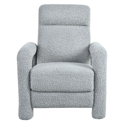 Push Back Recliner Armchair Upholstered Recliner Chair Single Sofa With Adjustable Backrest Noble House