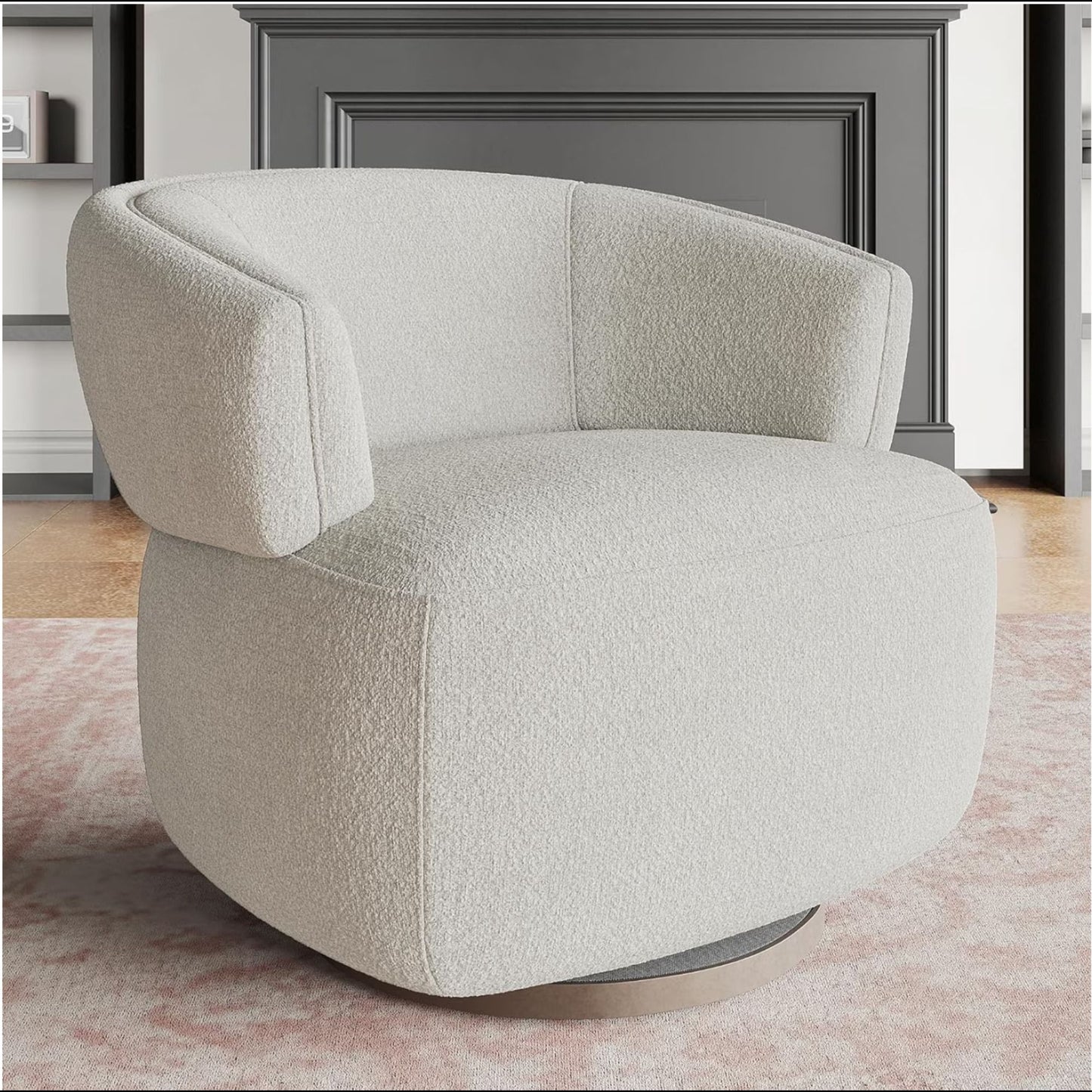 Swivel Barrel Accent Oversized Club Chair Home Essentials